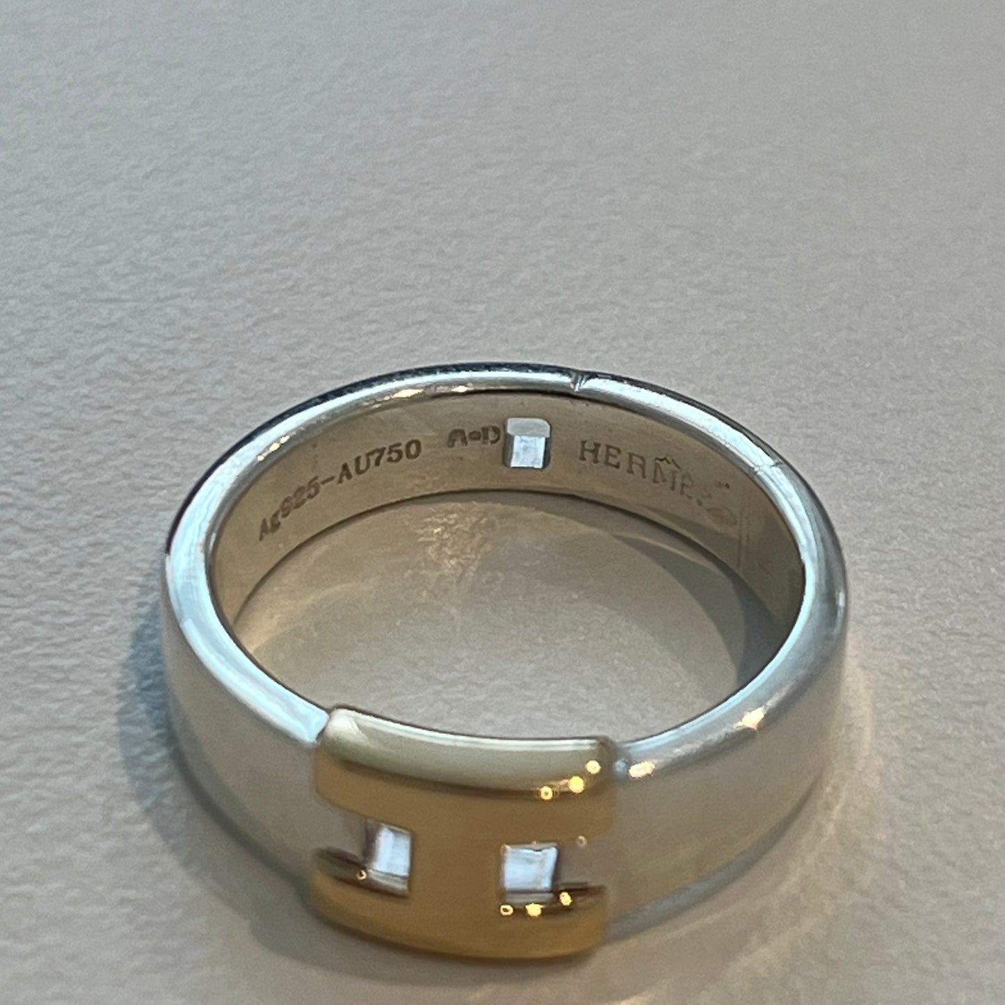 Hermès Hercules ring vintage SV925 AU750
