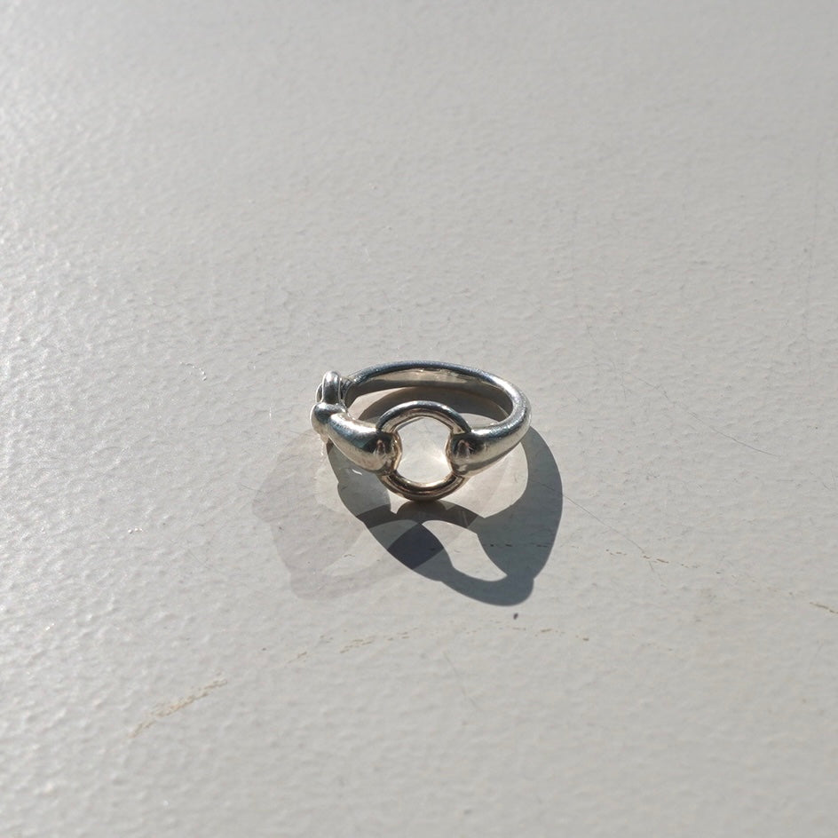 90s Hermès horse bit ring SV925 #9-10