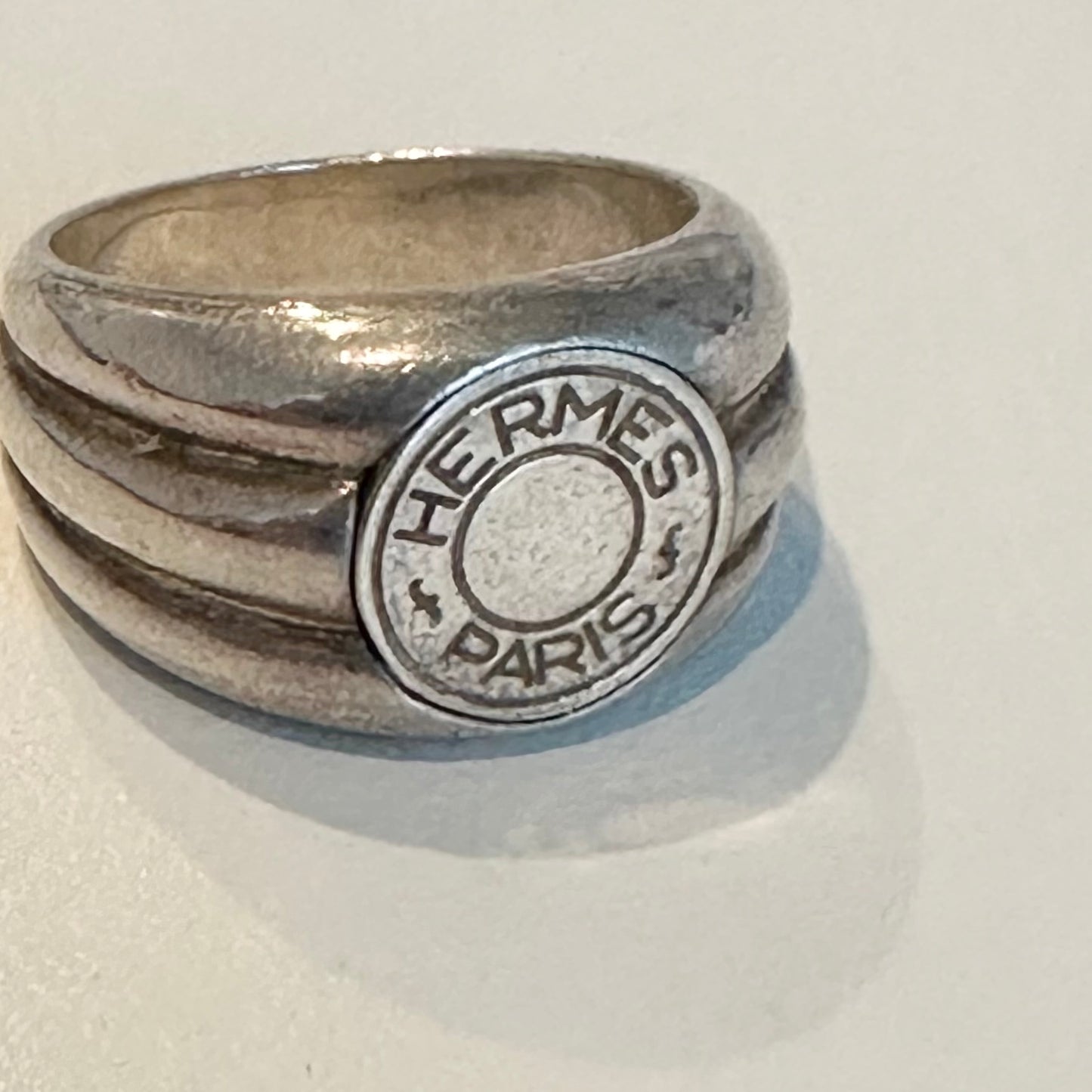 80-90s Hermès Sellier Ring vintage 925 750
