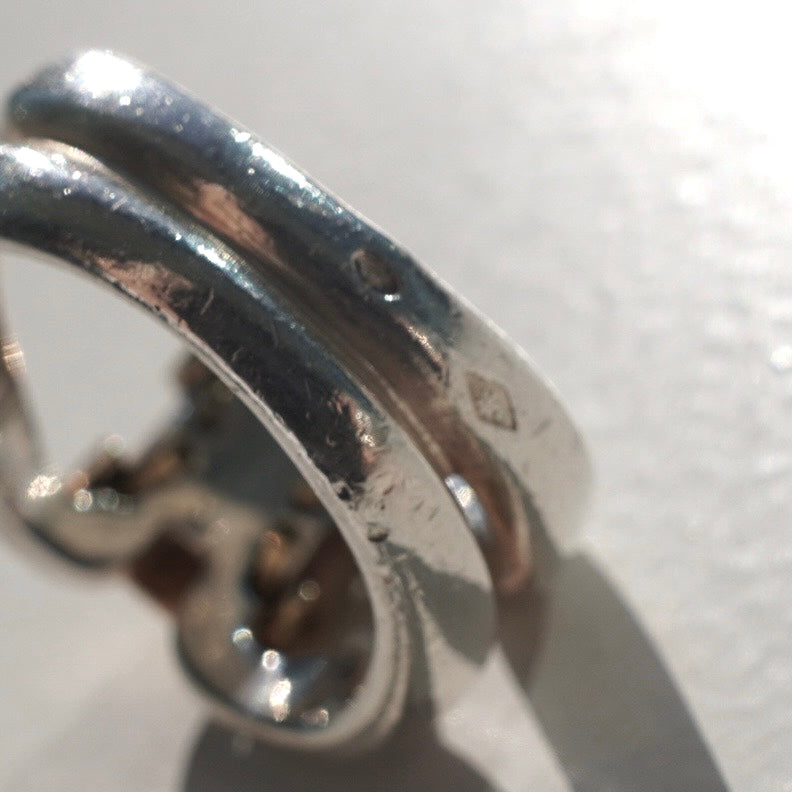 00s Hermès History Ring vintage SV925 AU750 54
