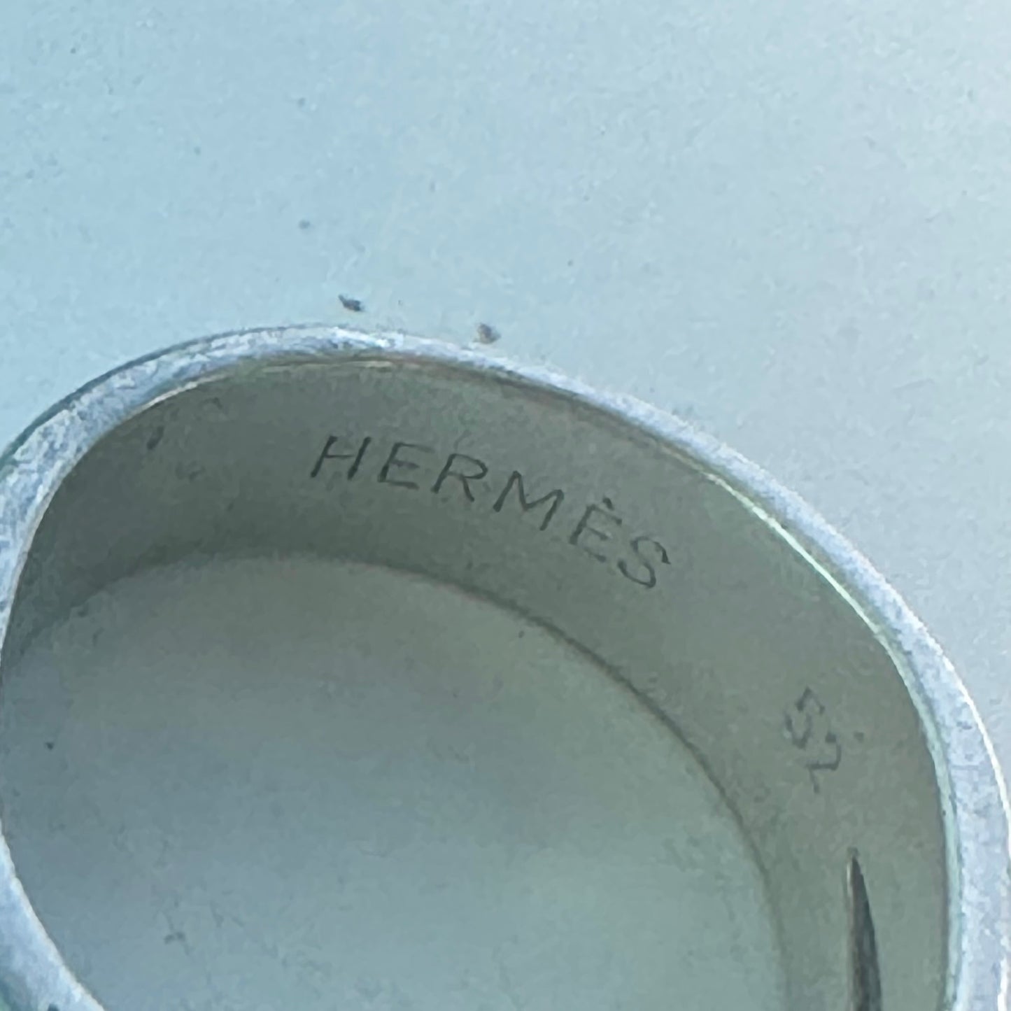 80's Hermès Ring vintage 925 750 #12-13