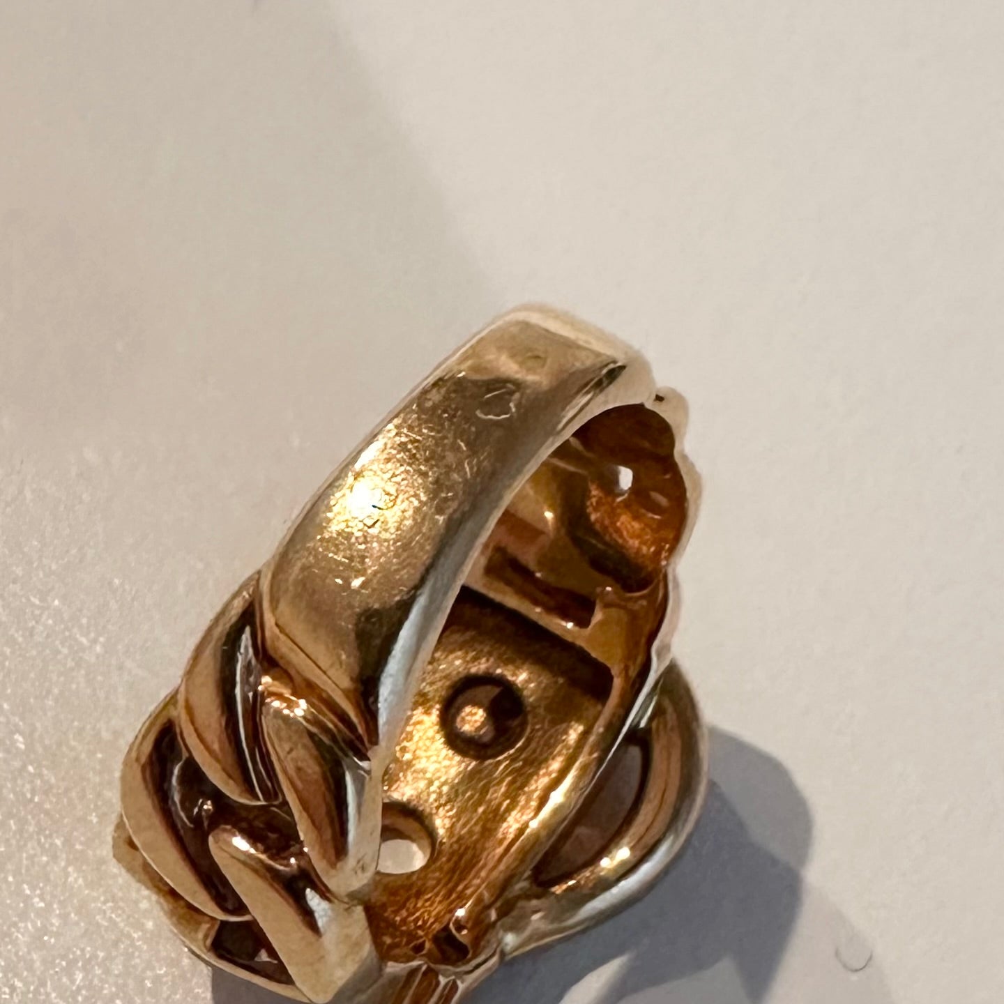 80-90s Hermès Boucle Sellier Ring vintage 750