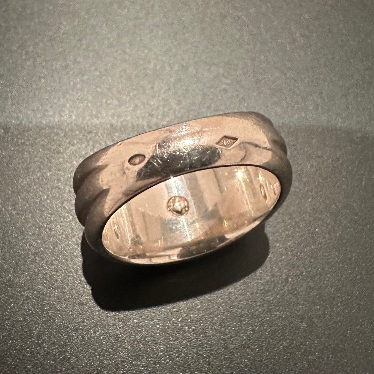 80-90s Hermès Sellier Ring vintage 925 750
