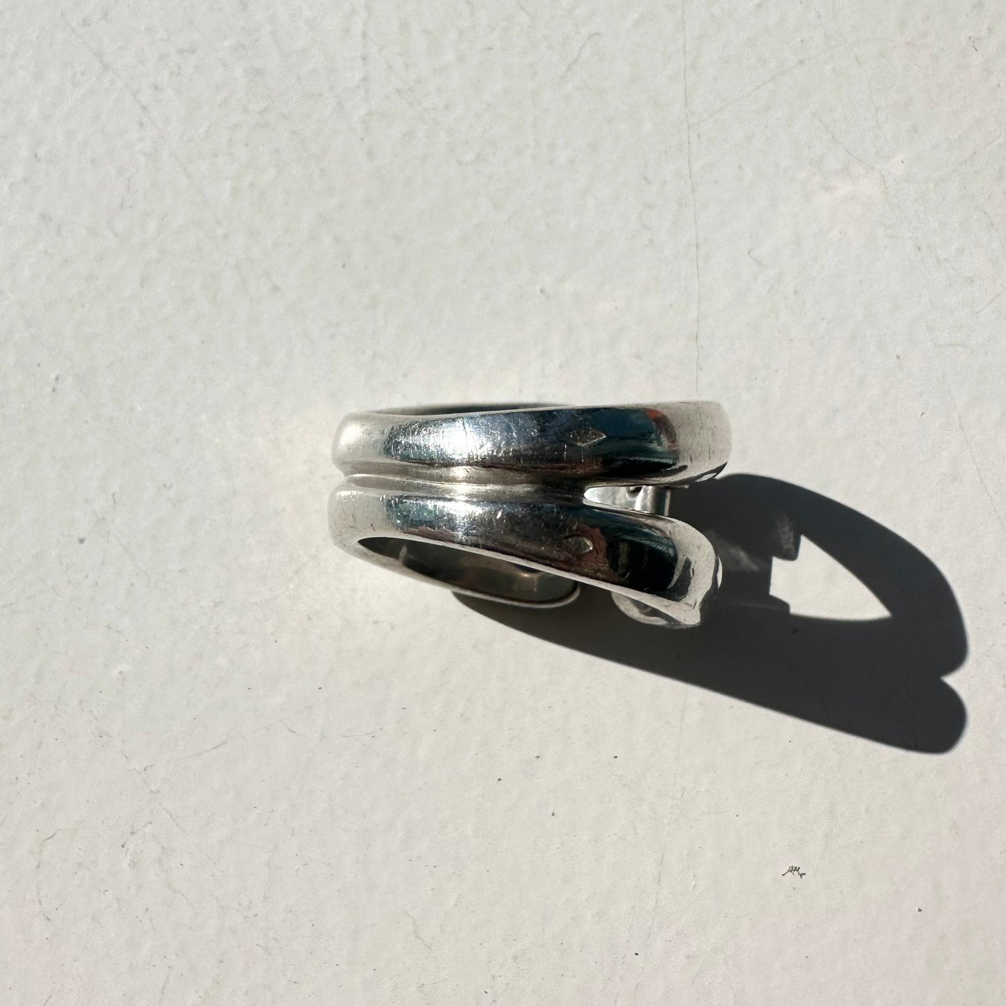 90-00s Hermès History Ring vintage SV925 AU750