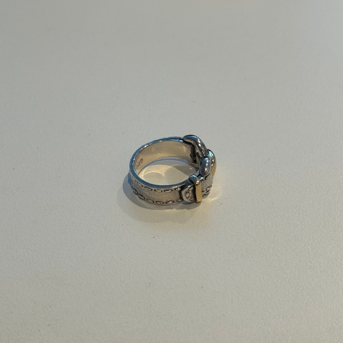 80-90s Hermès Montevideo ring vintage SV925 AU750