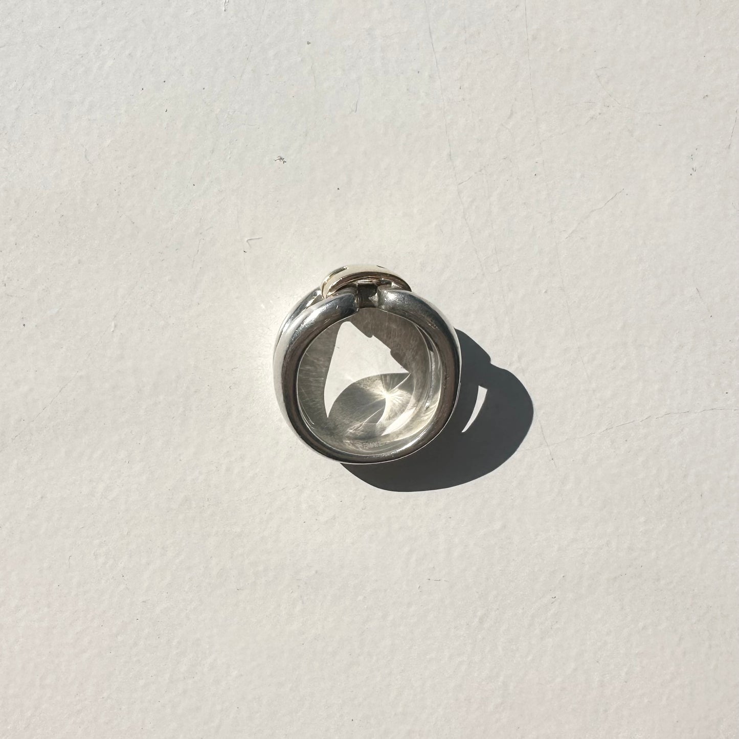 90-00s Hermès History Ring vintage SV925 AU750