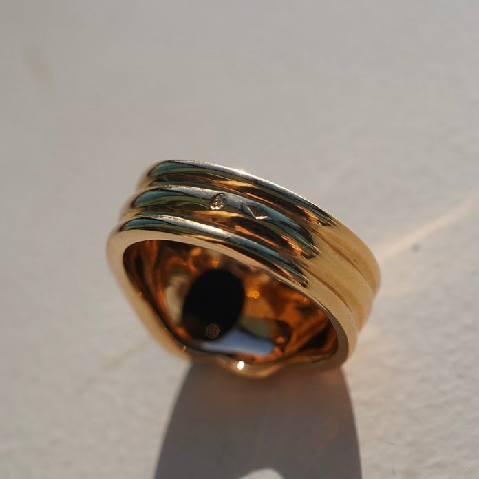 80s Vancleef&arpels Onyx Ring vintage 750