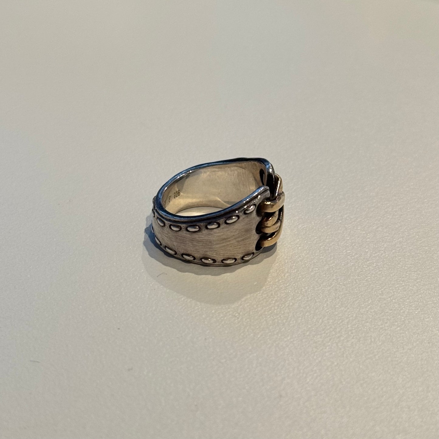 90-00s Hermès Mexico ring vintage SV925 AU750