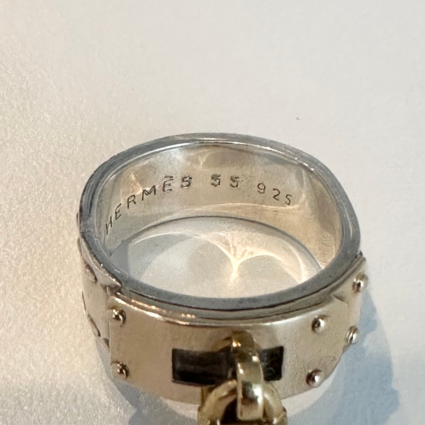 90-00s Hermès Kelly ring vintage 925 750