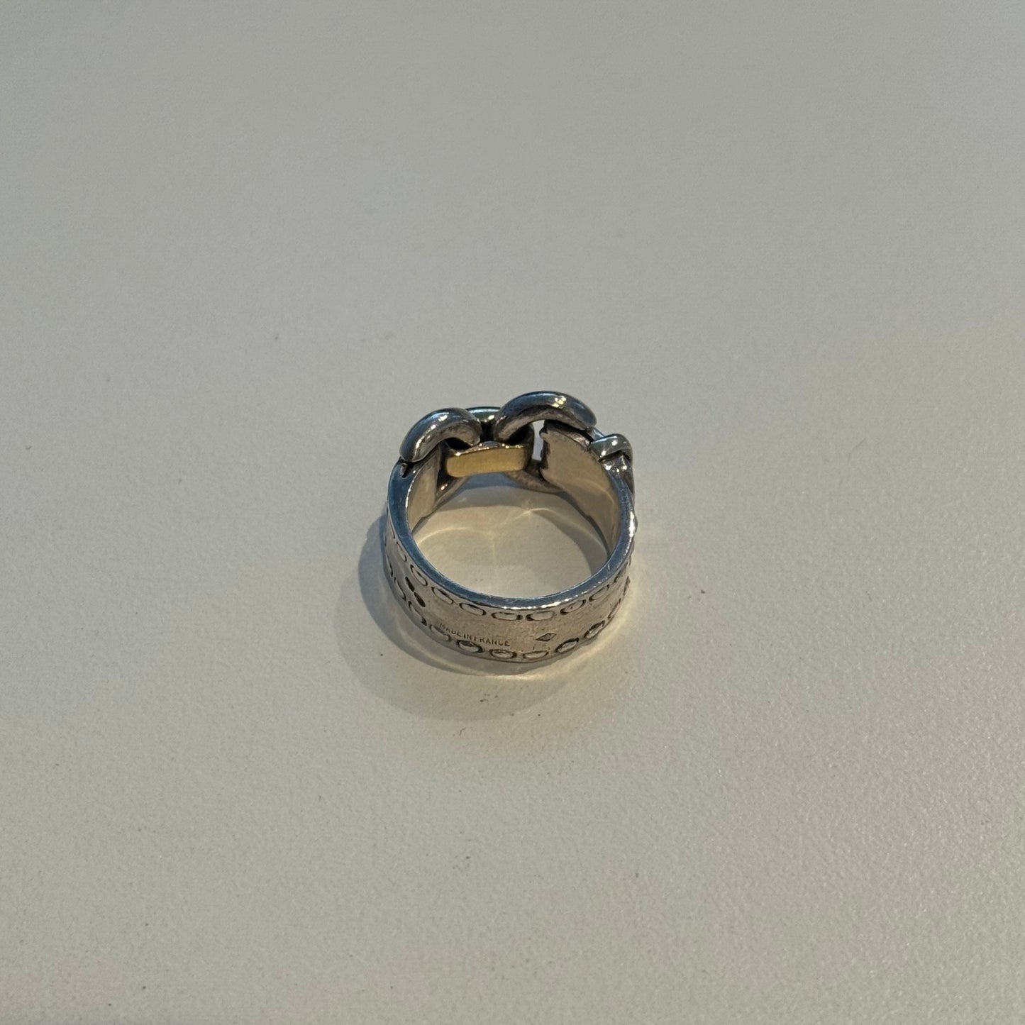 80-90s Hermès Montevideo ring vintage SV925 AU750