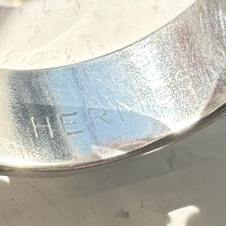 90s Hermès Ring vintage SV925 AU750