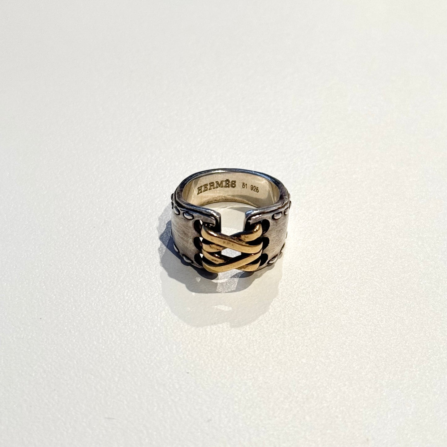 90-00s Hermès Mexico ring vintage SV925 AU750