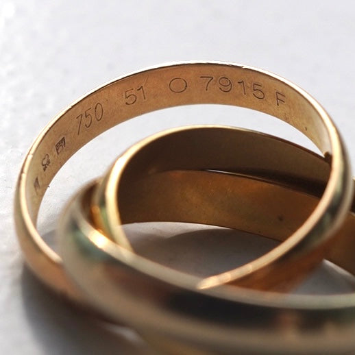 80-90s Cartier Trinity ring vintage 750