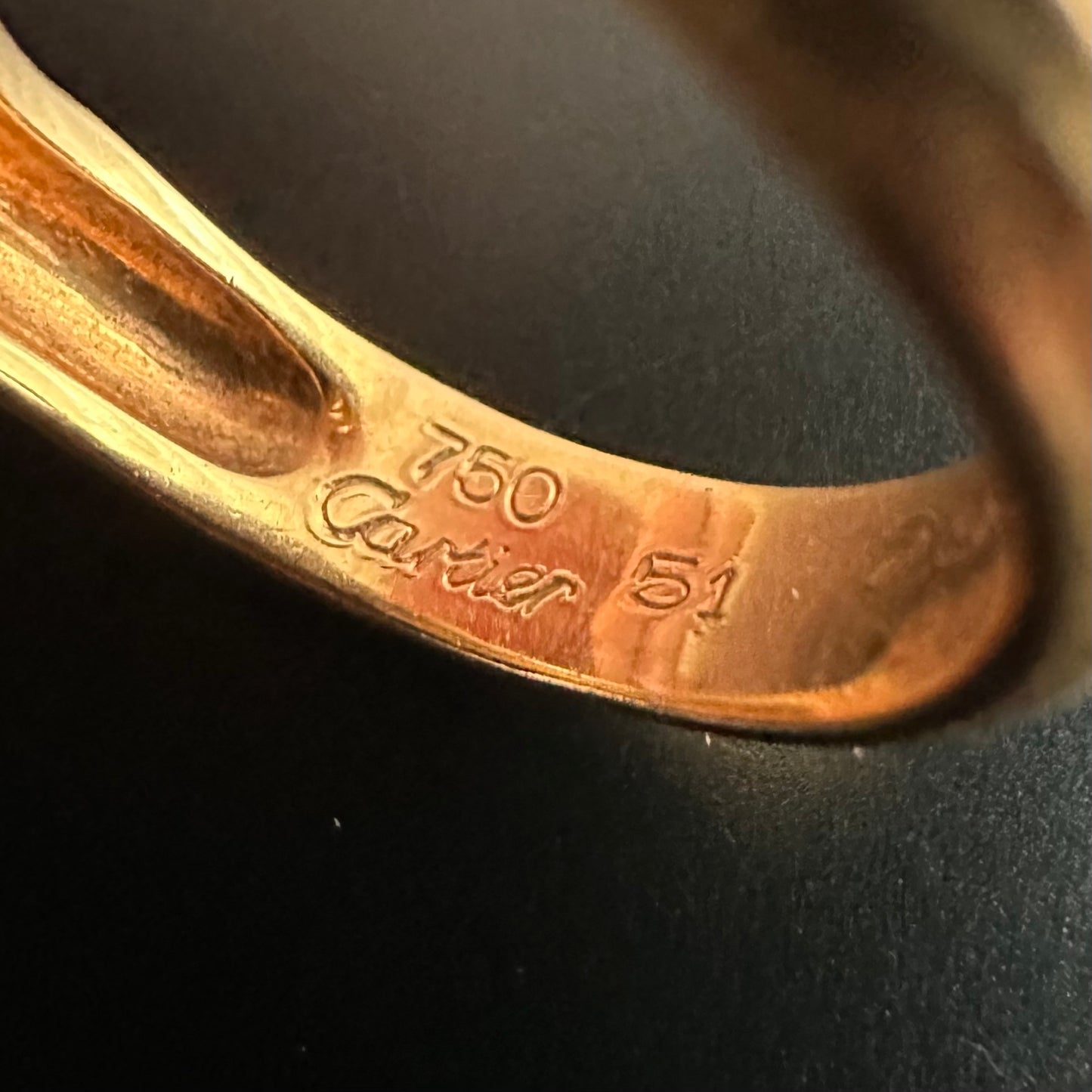 90s Cartier Bamboo ring vintage 750