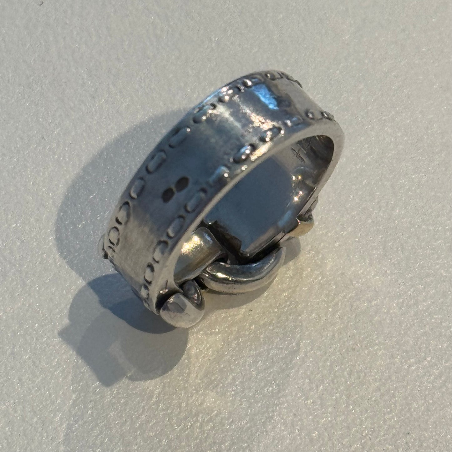 80-90s Hermès Montevideo ring vintage SV925 AU750