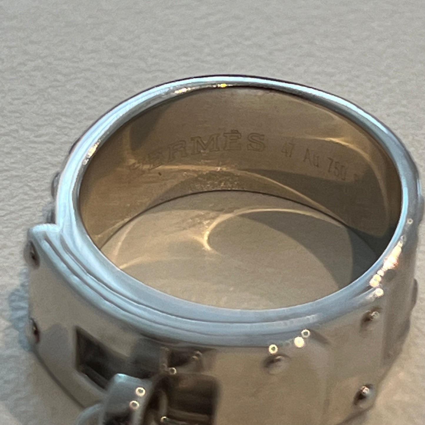 90-00s Hermès Kelly ring vintage SV925 AU750 #47