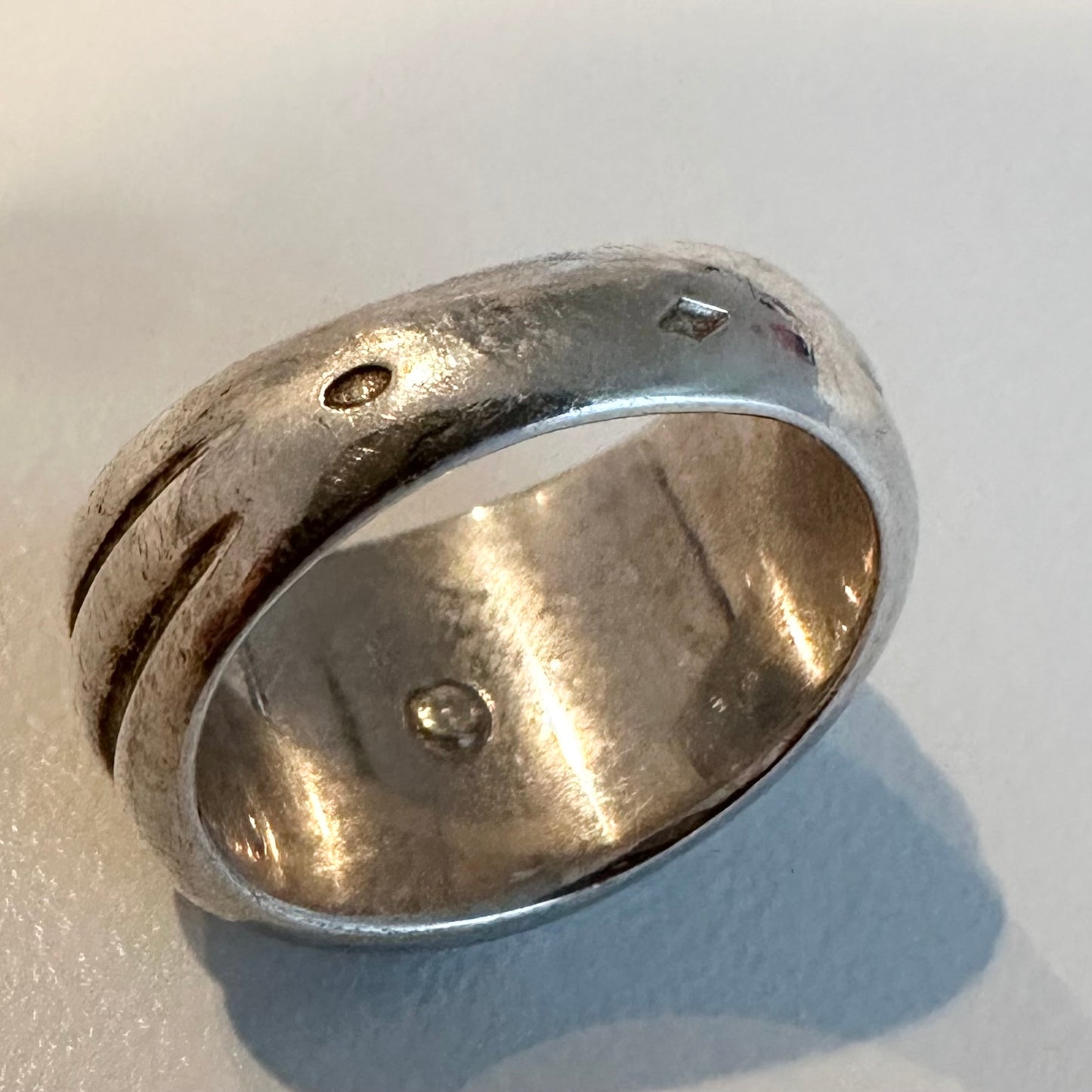 80-90s Hermès Sellier Ring vintage 925 750