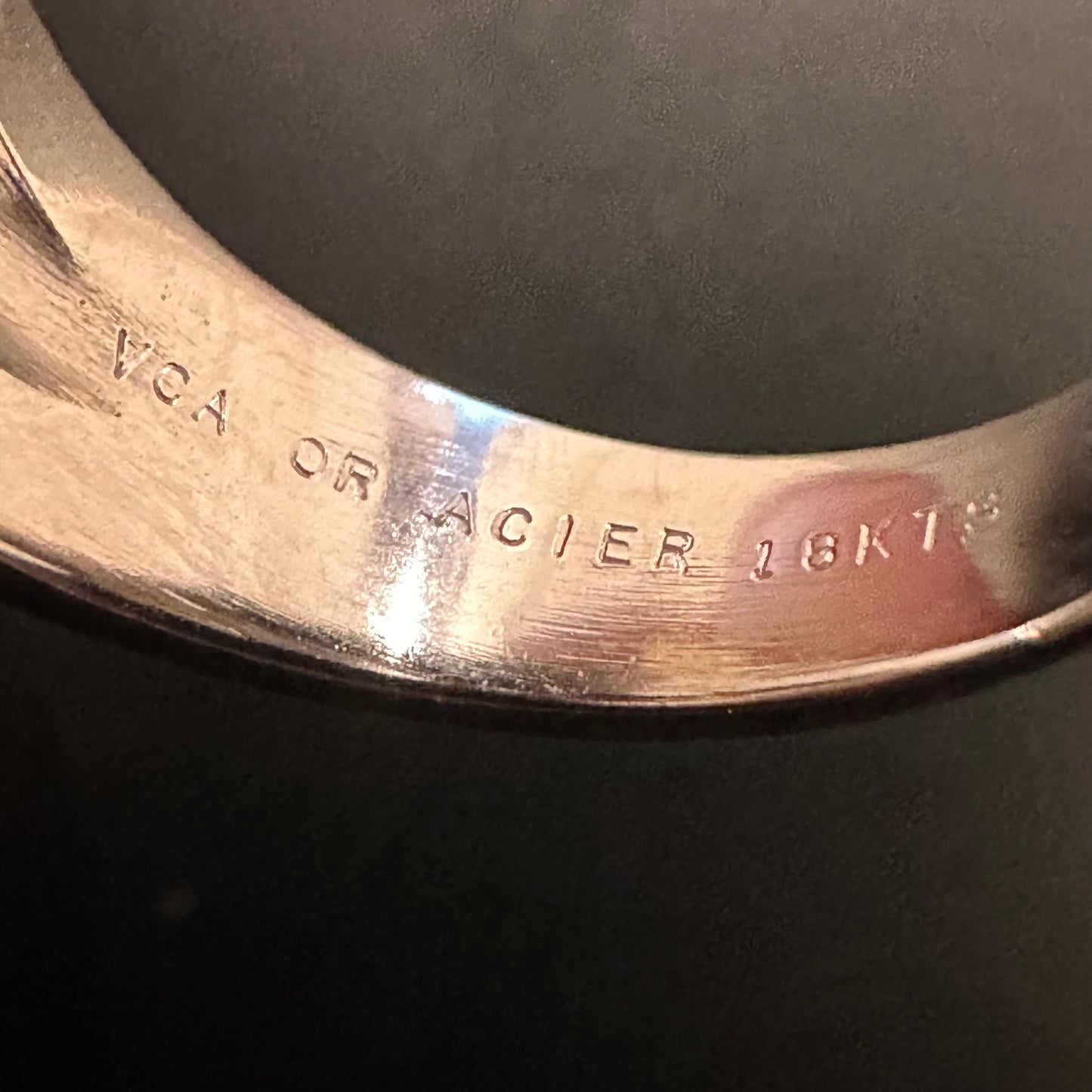 80-90s Vancleef&arpels Ring vintage 750 iron