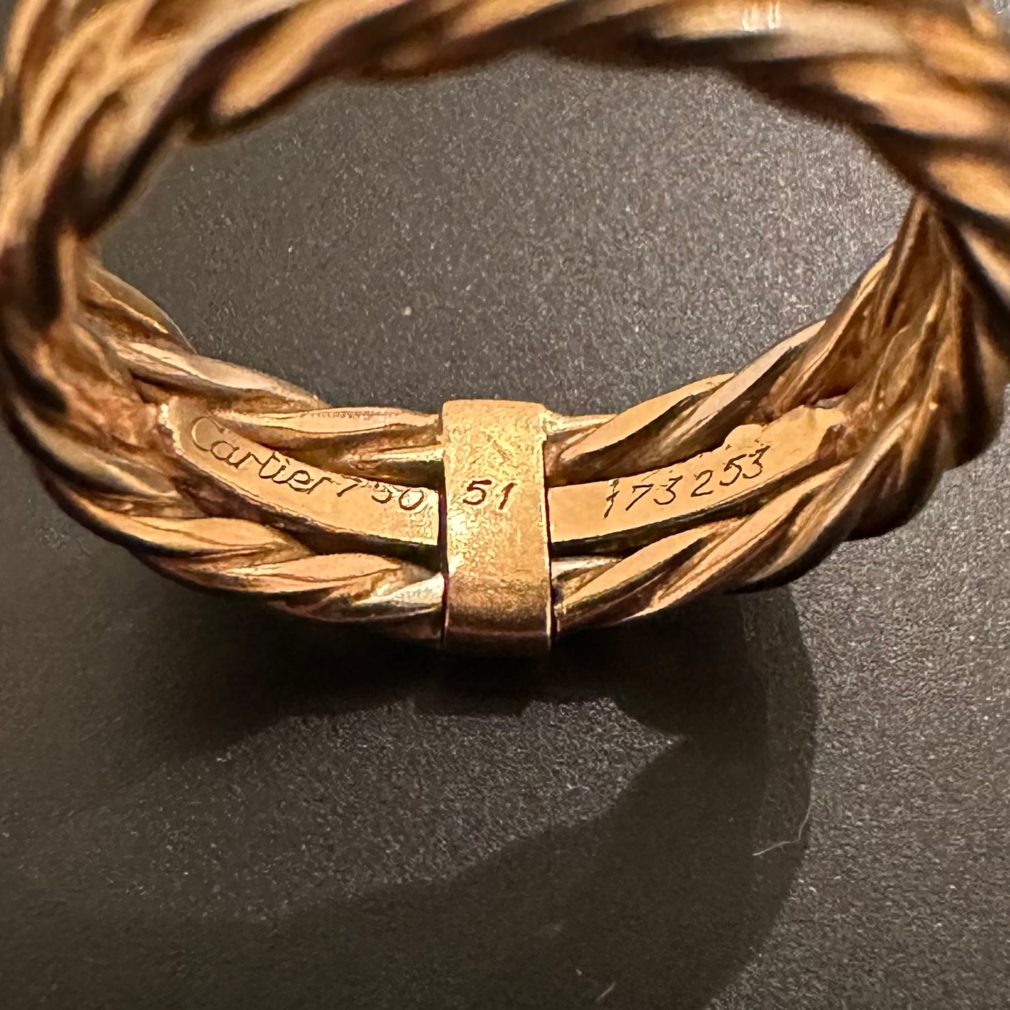 70-80s Cartier ring vintage 750