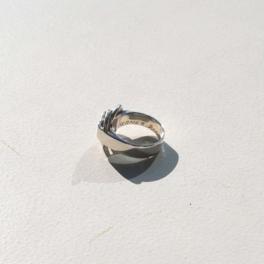 70s-80s Hermès Deux Anneaux ring SV925 #11-12