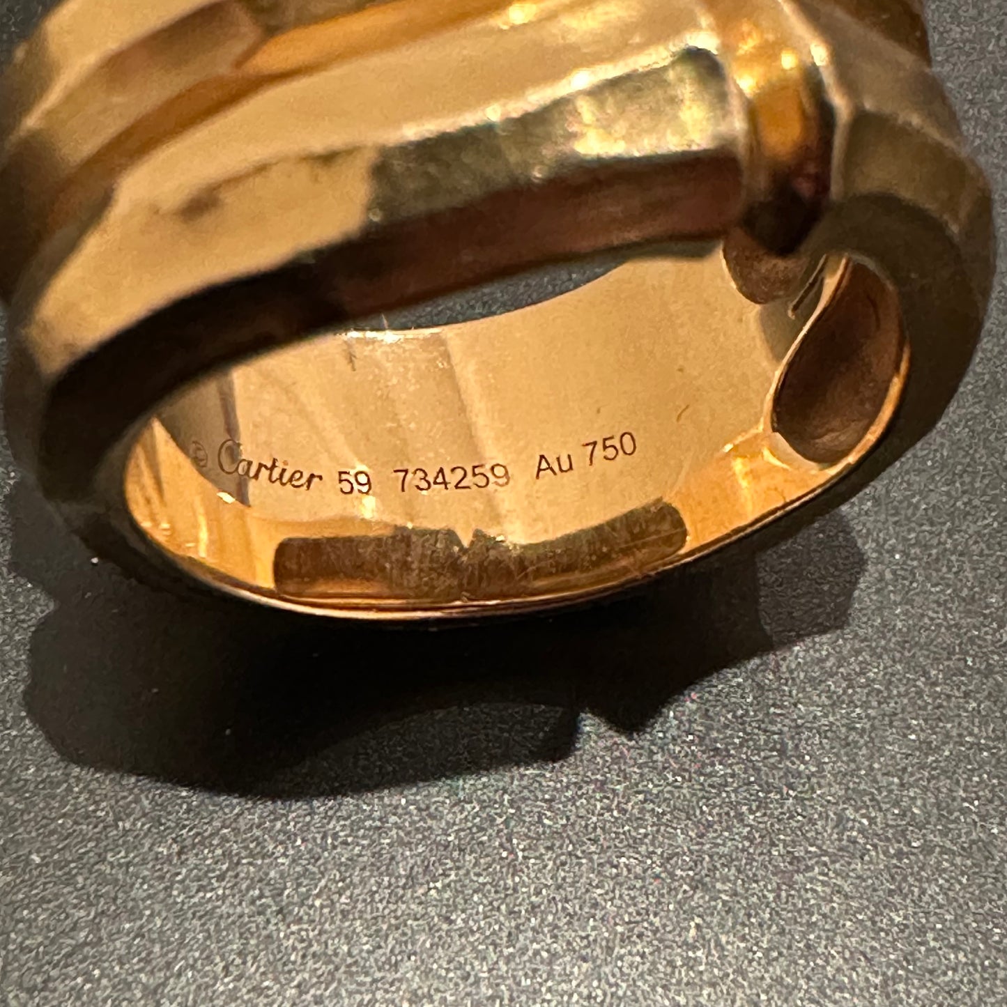 90s Cartier Bamboo ring vintage 750