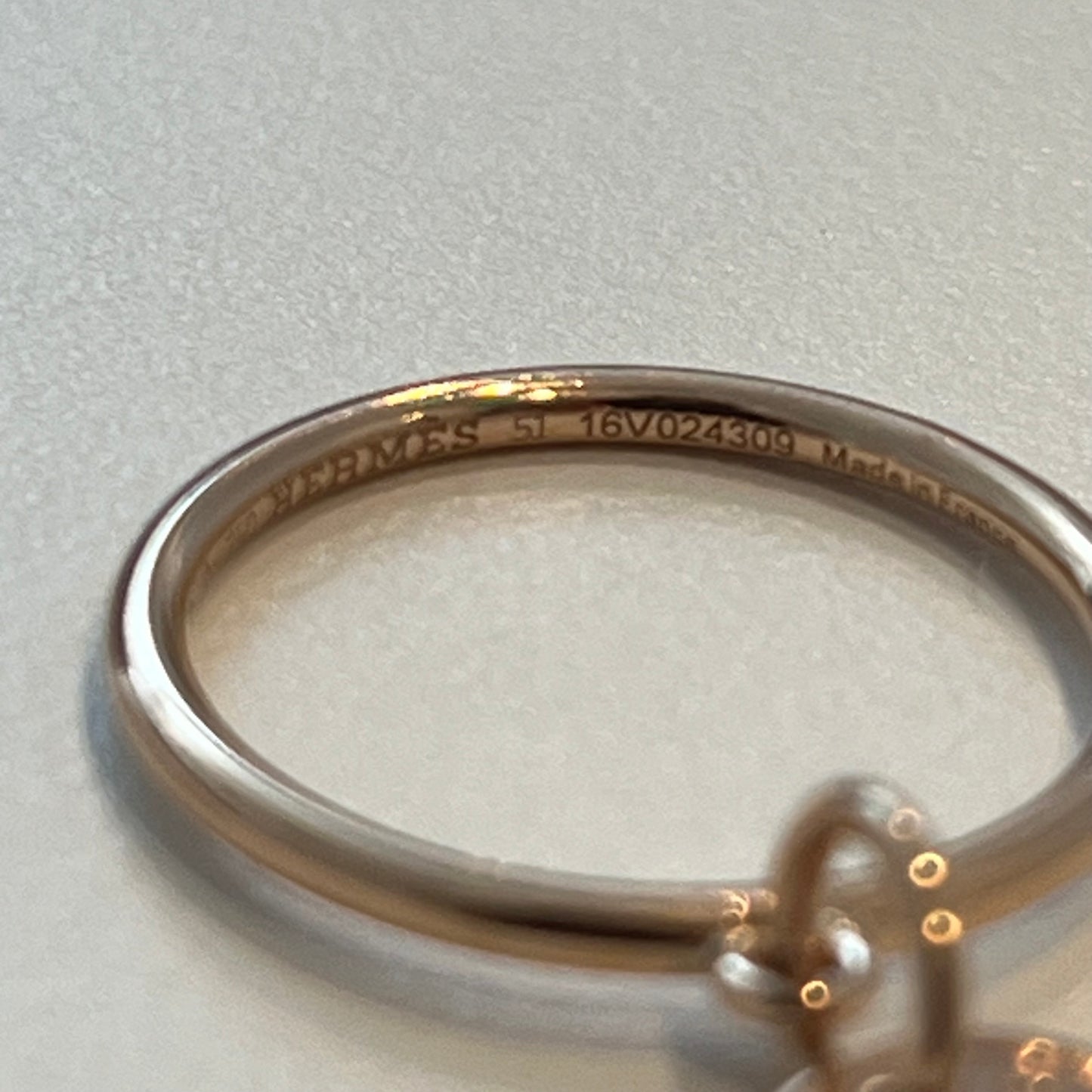 Hermès Sellier Ring 750