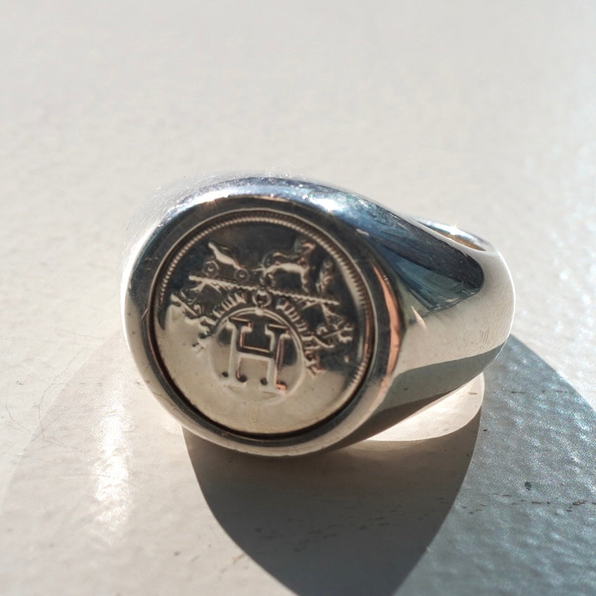 Hermès Ex-Libris Ring SV925