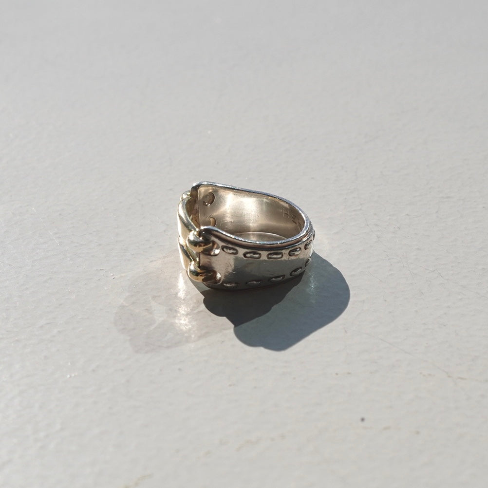 80s-90s Hermès Ring vintage SV925 AU750 49