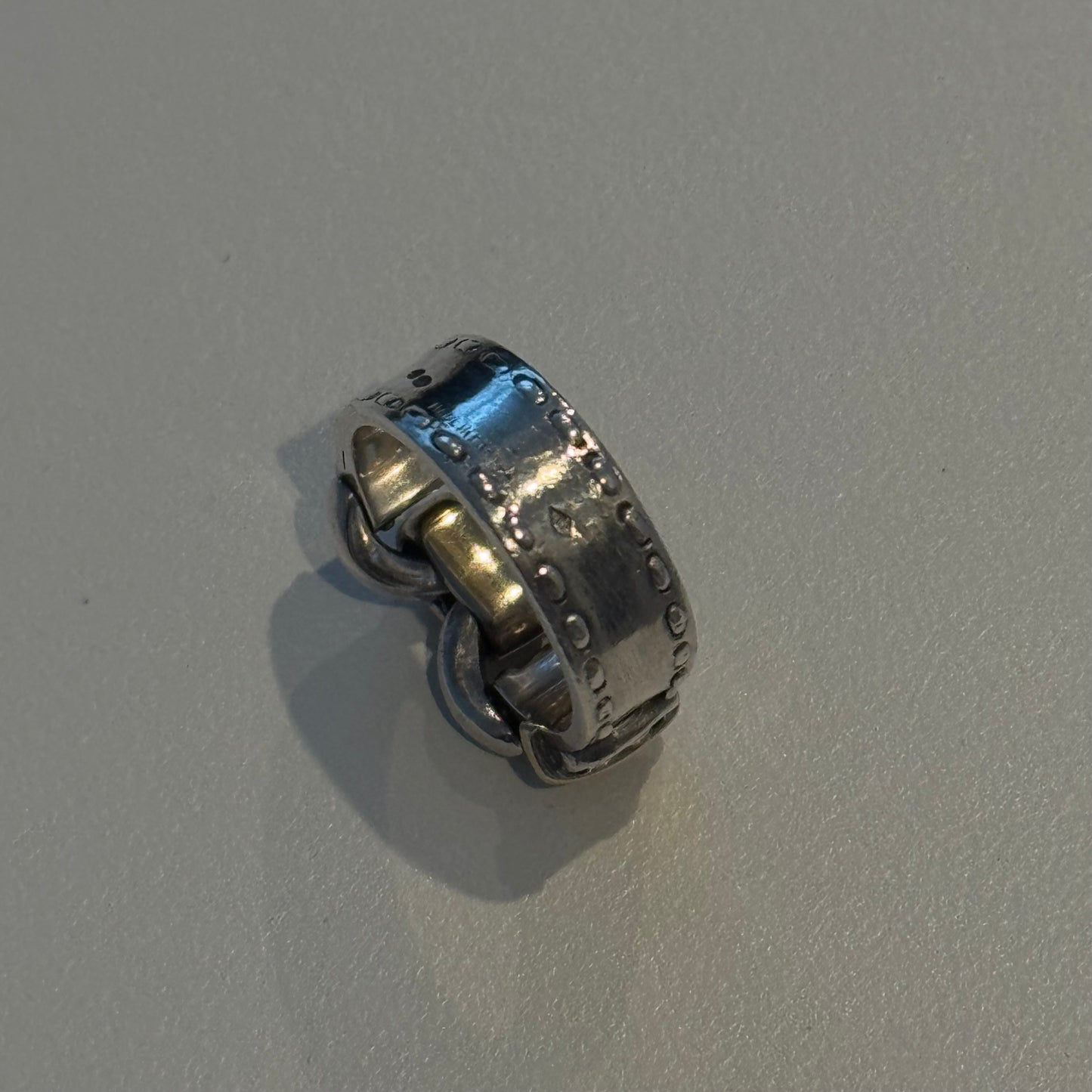 80-90s Hermès Montevideo ring vintage SV925 AU750