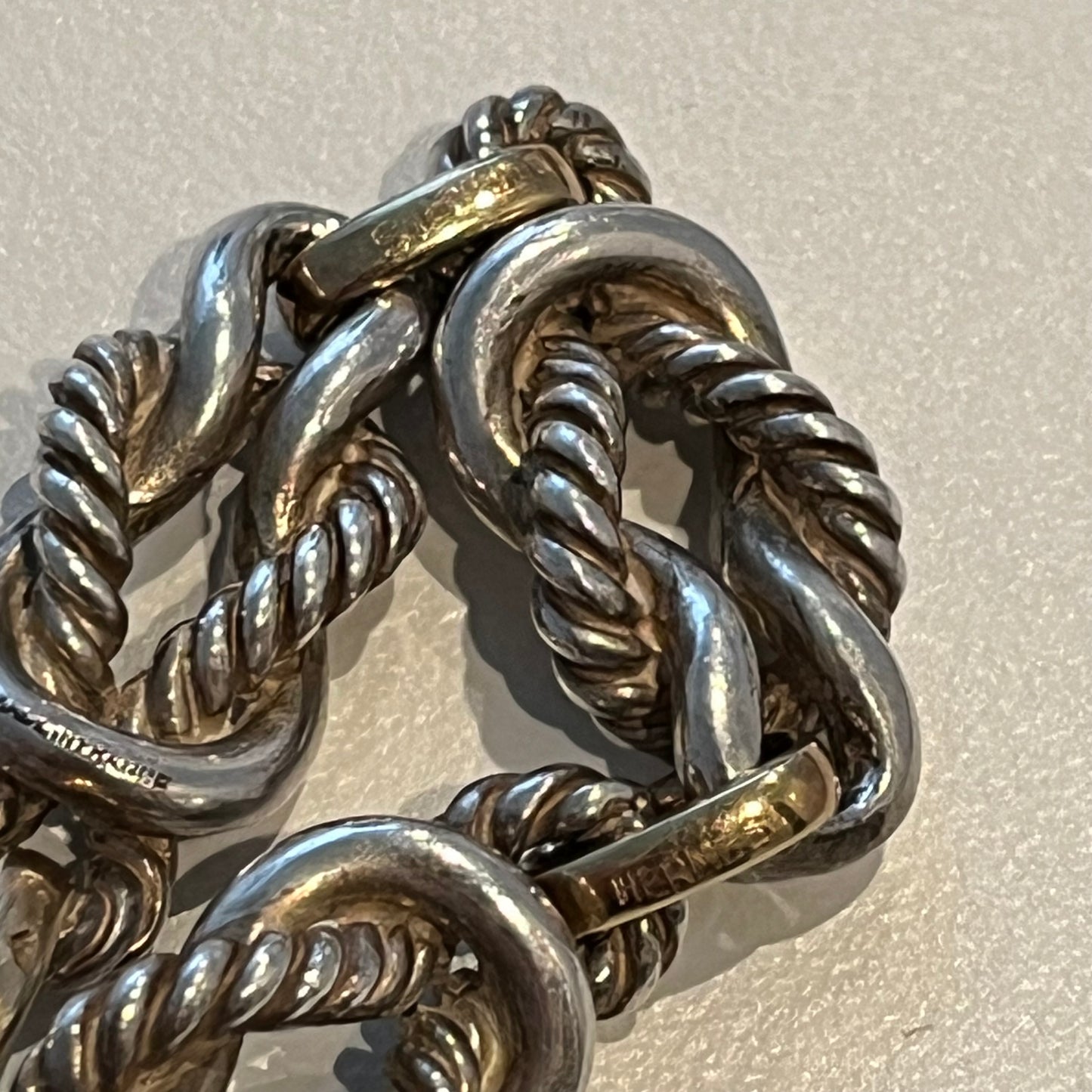 80s Hermès Los Angeles necklace SV925 AU750
