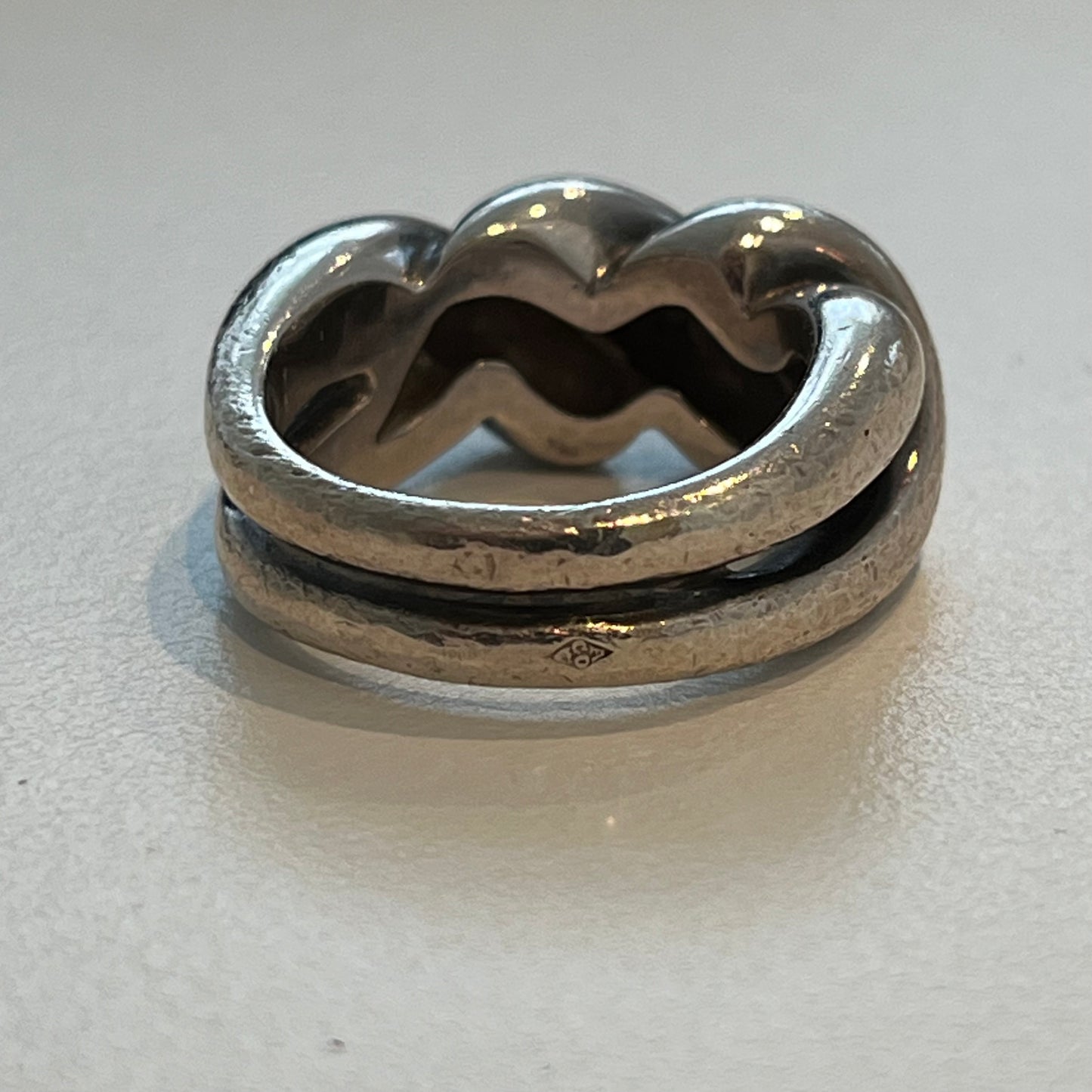 80-90s Hermès Torsard Ring vintage SV925 55