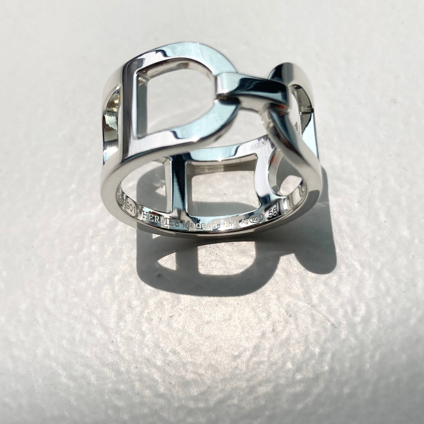 Hermès Ever Chaine dancre ring SV925 #16-17