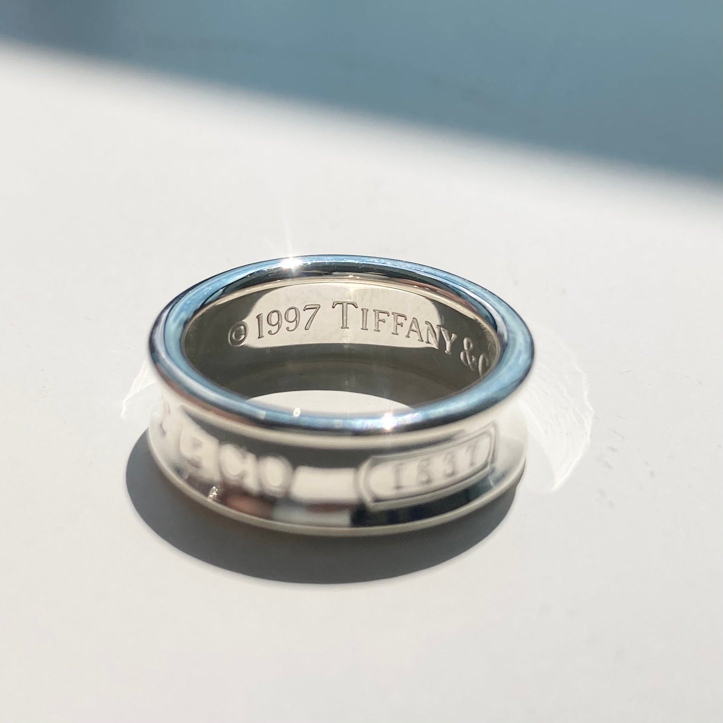 97s TIFFANY&Co. Narrow ring SV925 #12-13