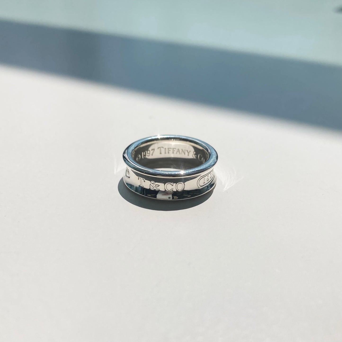97s TIFFANY&Co. Narrow ring SV925 #12-13