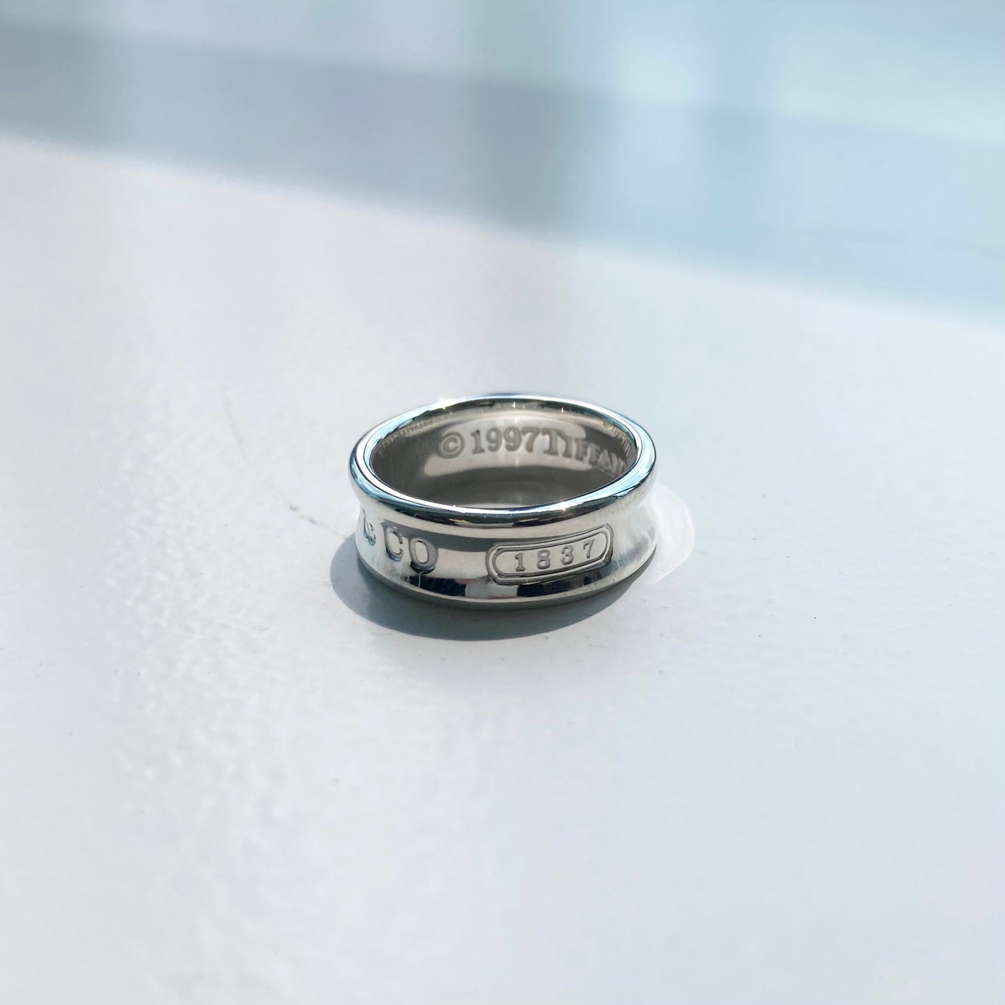97s TIFFANY&Co. Narrow ring SV925 #12-13
