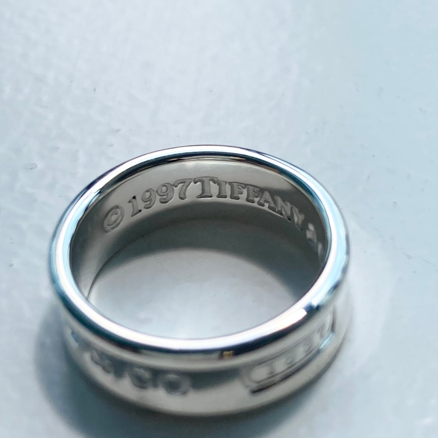 97s TIFFANY&Co. Narrow ring SV925 #12-13