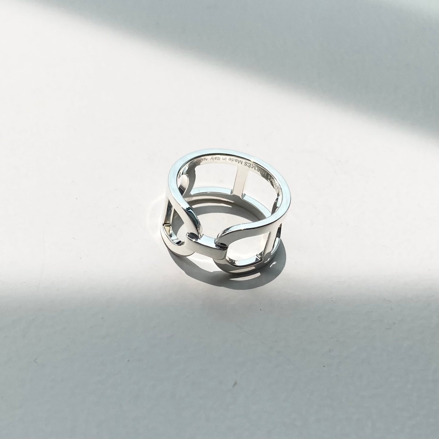 Hermès Ever Chaine dancre ring SV925 #16-17