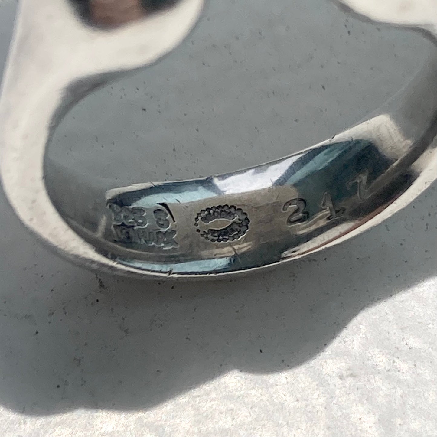 Georg Jensen vintage ring Denmark SV925 #8