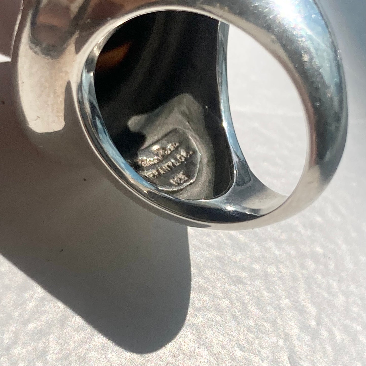 80s TIFFANY&Co. by Paloma Picasso Onyx ring SV925