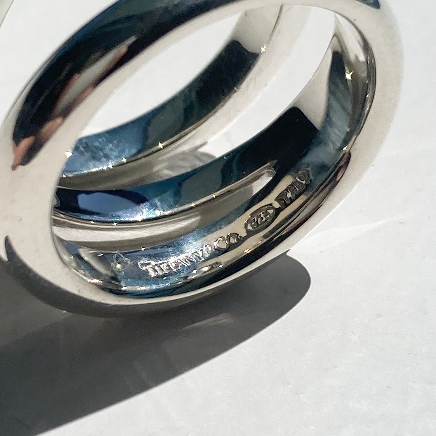 90s TIFFANY&Co. Diagonal ring vintage SV925 #11-12