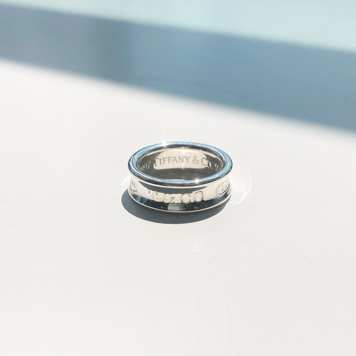 97s TIFFANY&Co. Narrow ring SV925 #12-13