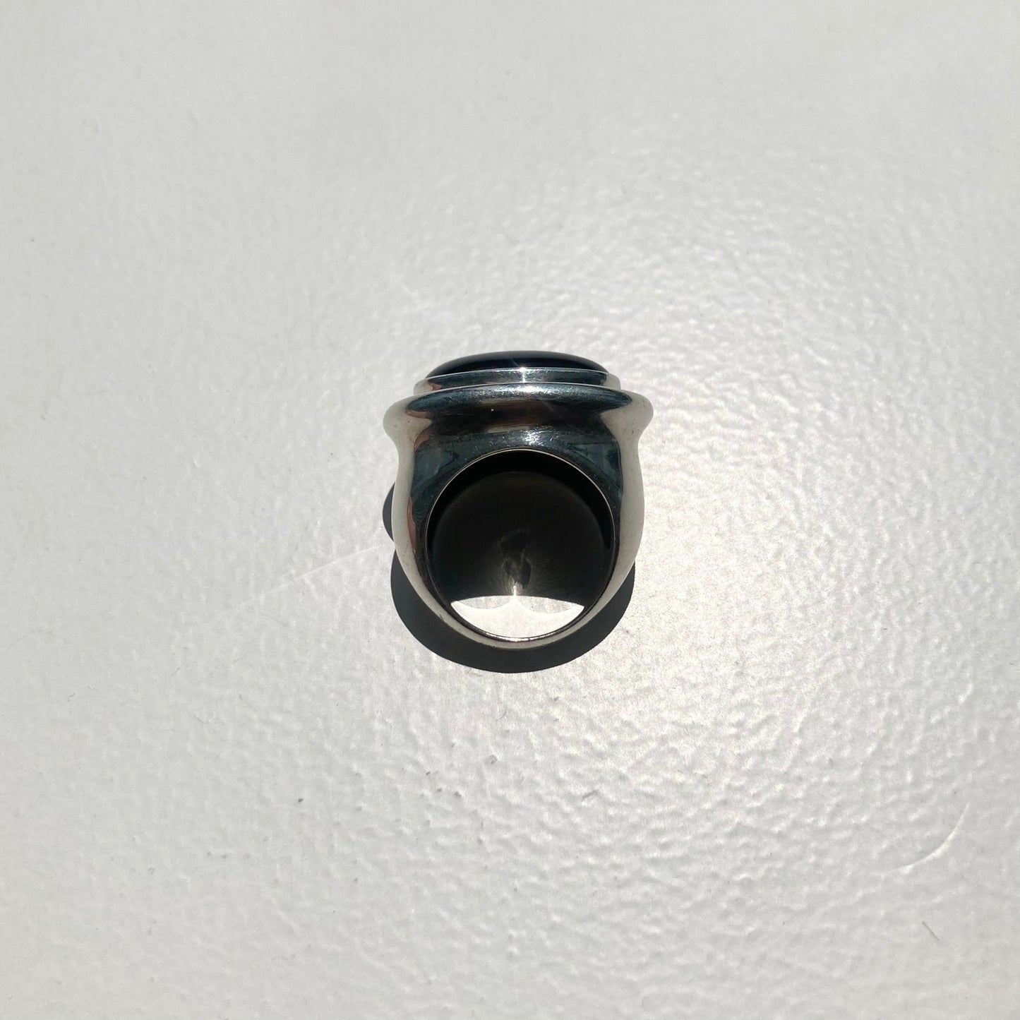 80s TIFFANY&Co. by Paloma Picasso Onyx ring SV925