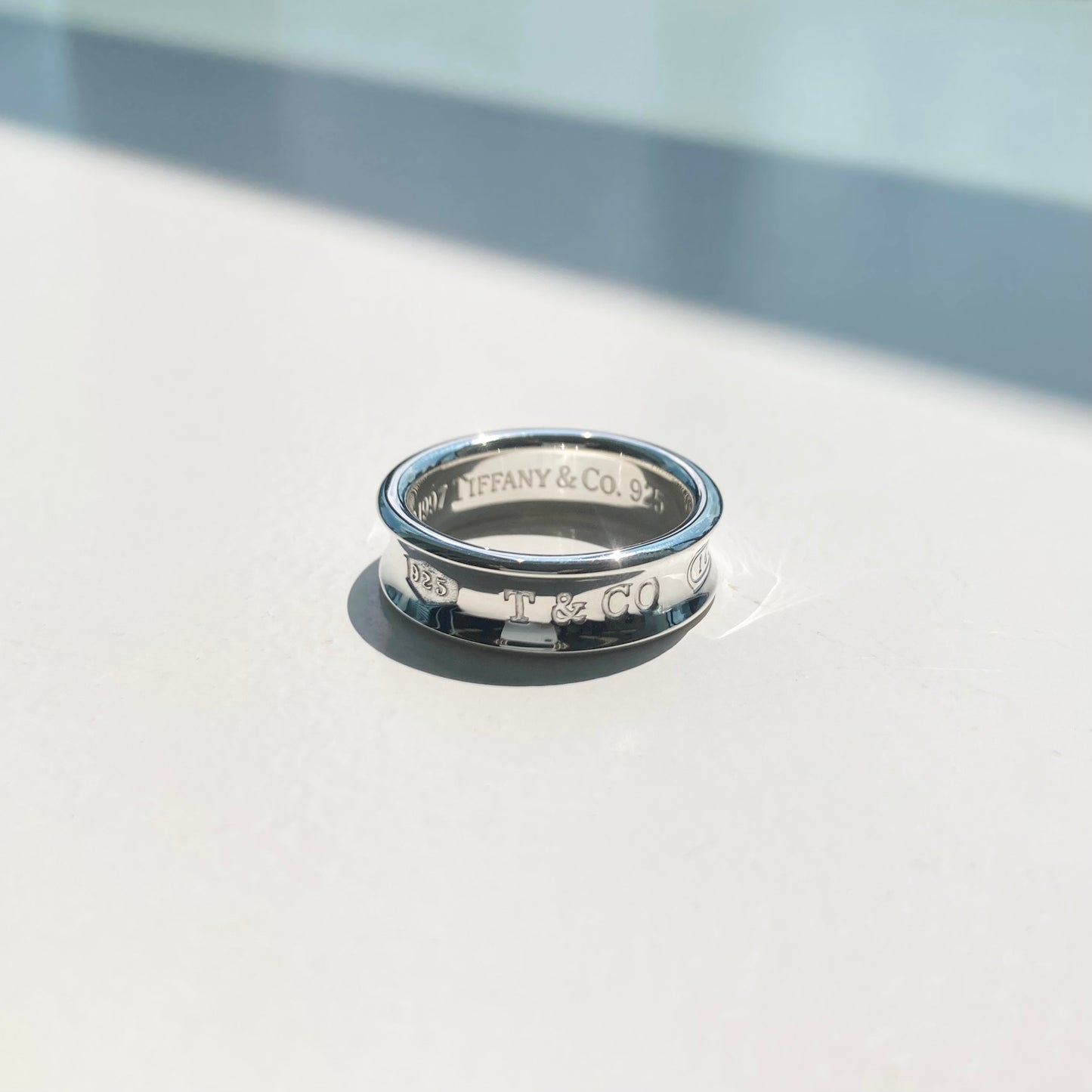 97s TIFFANY&Co. Narrow ring SV925 #19-20