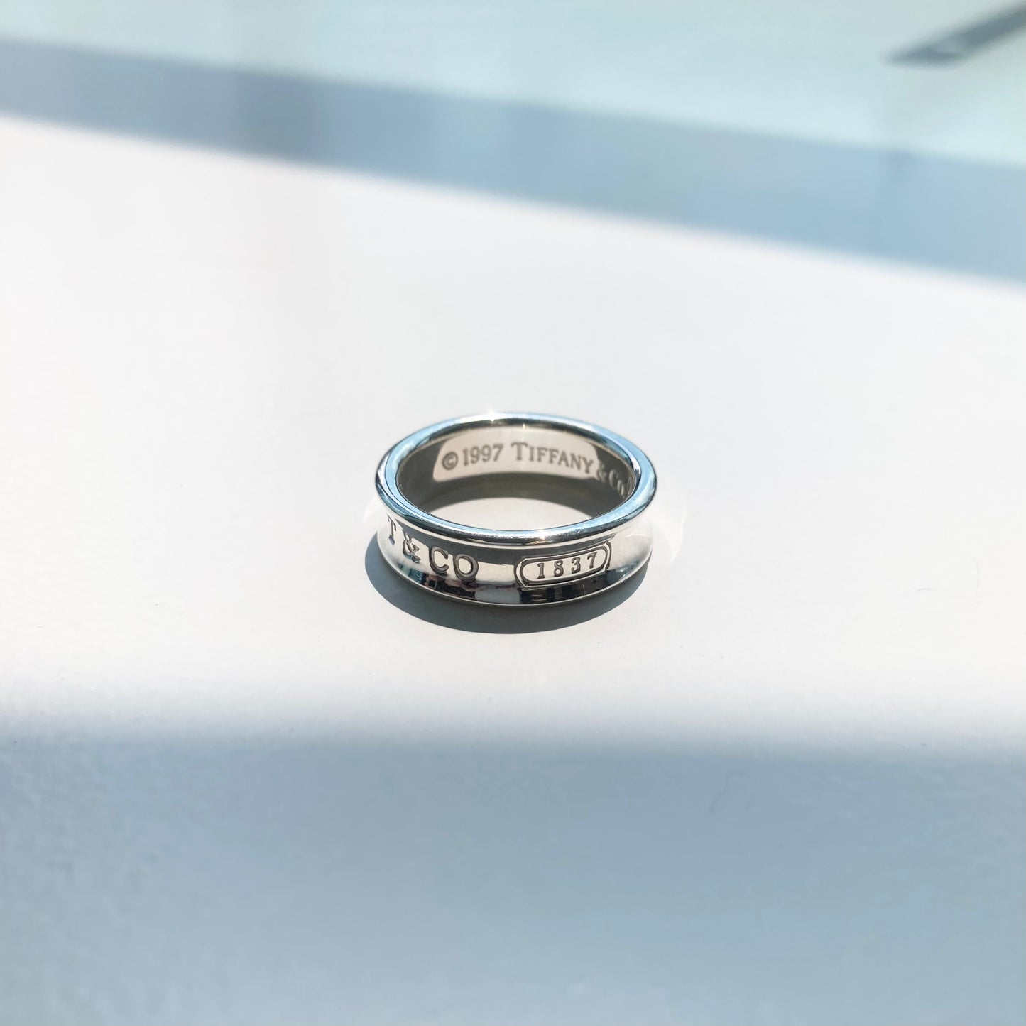 97s TIFFANY&Co. Narrow ring SV925 #21-22