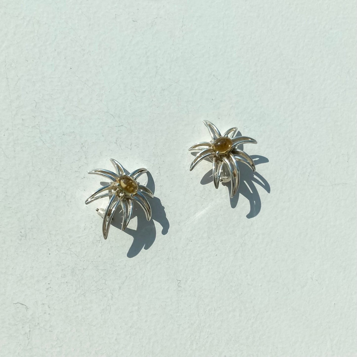 90s TIFFANY&Co. Fireworks Citrine earring vintage SV925