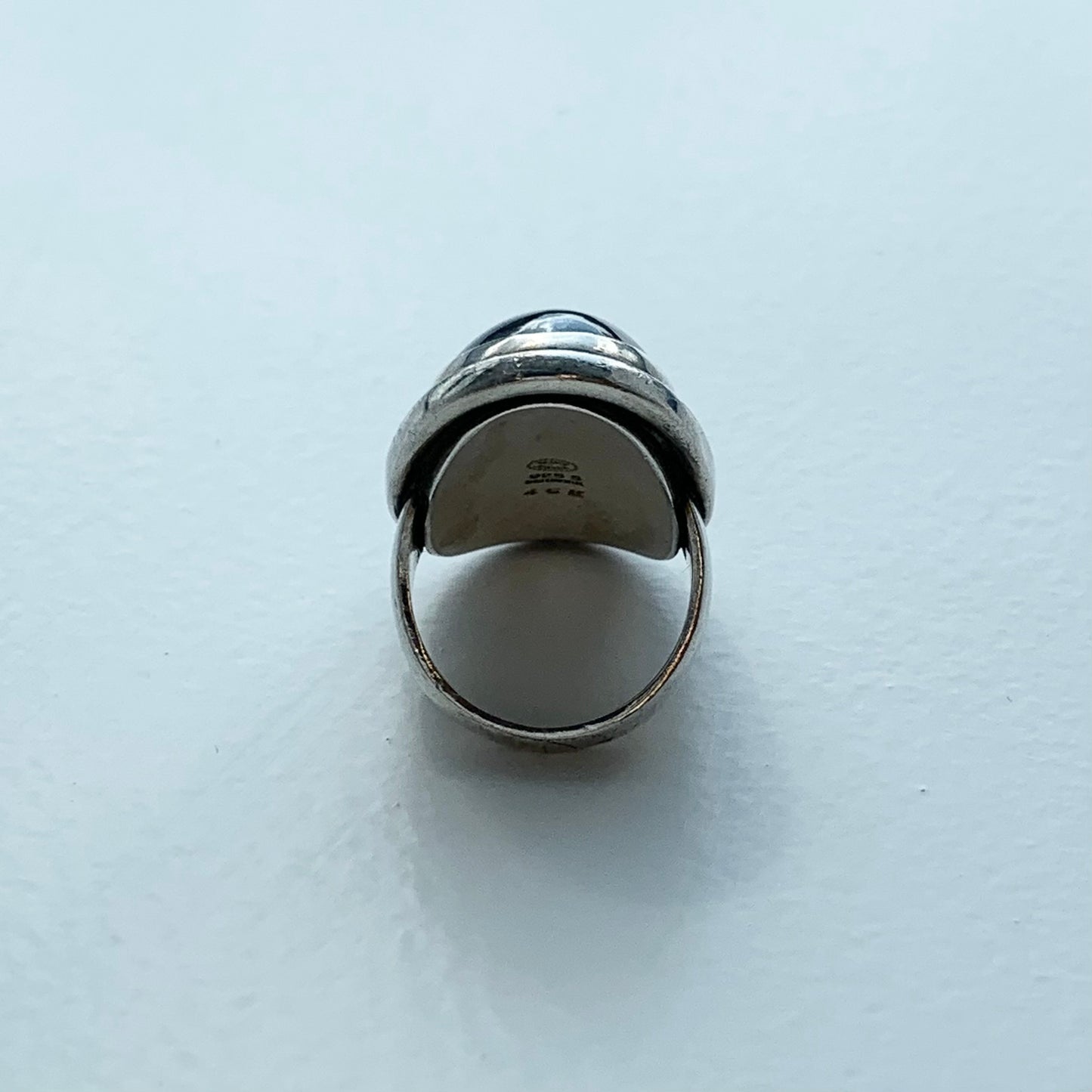 Georg Jensen Hematite Ring Denmark 46E SV925
