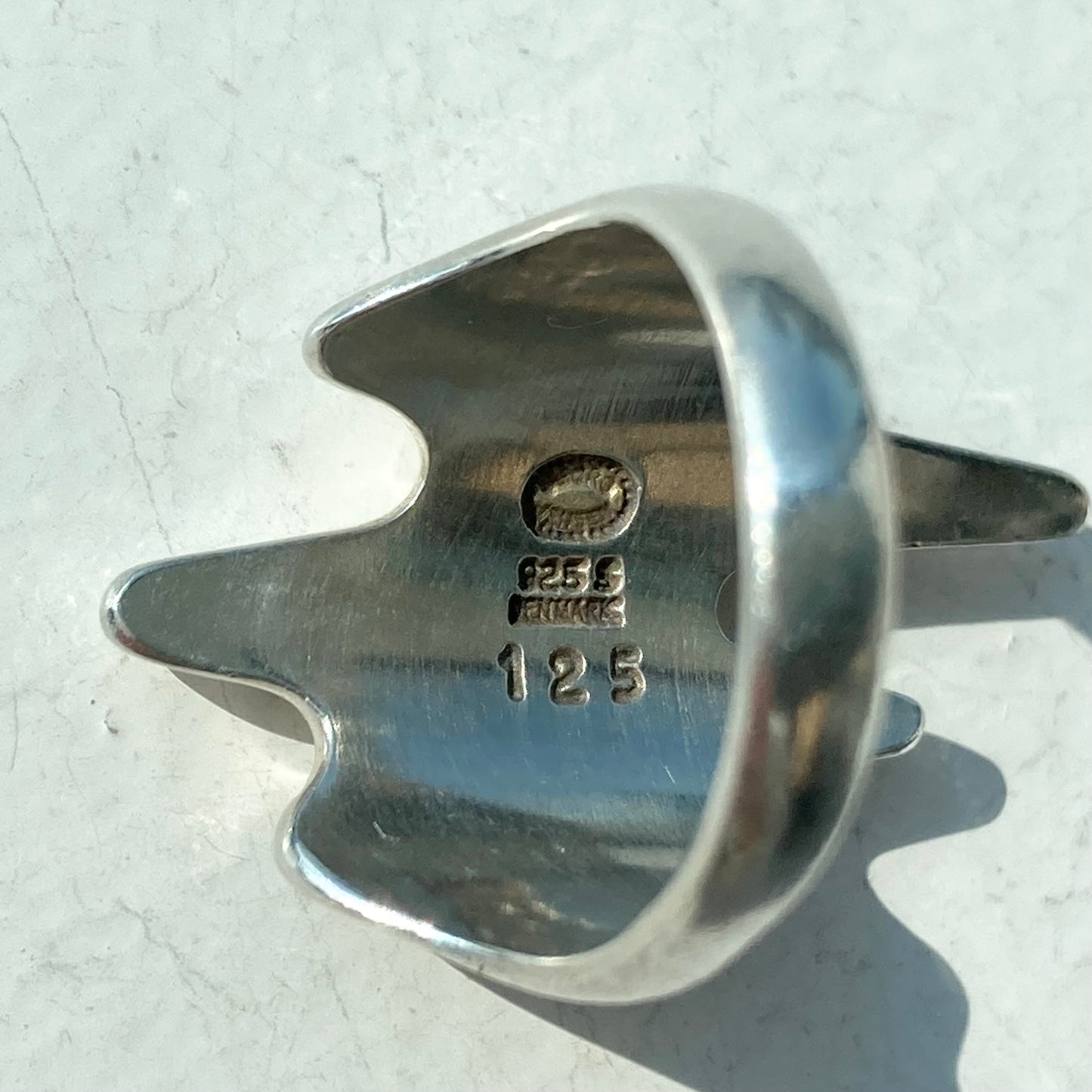 Georg Jensen Ring Denmark 125 SV925 #10-11