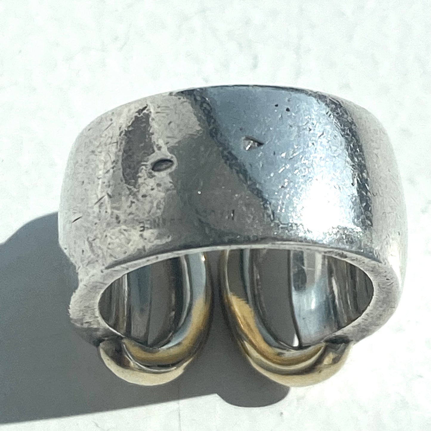 80s Hermès vintage Ring SV925 AU750