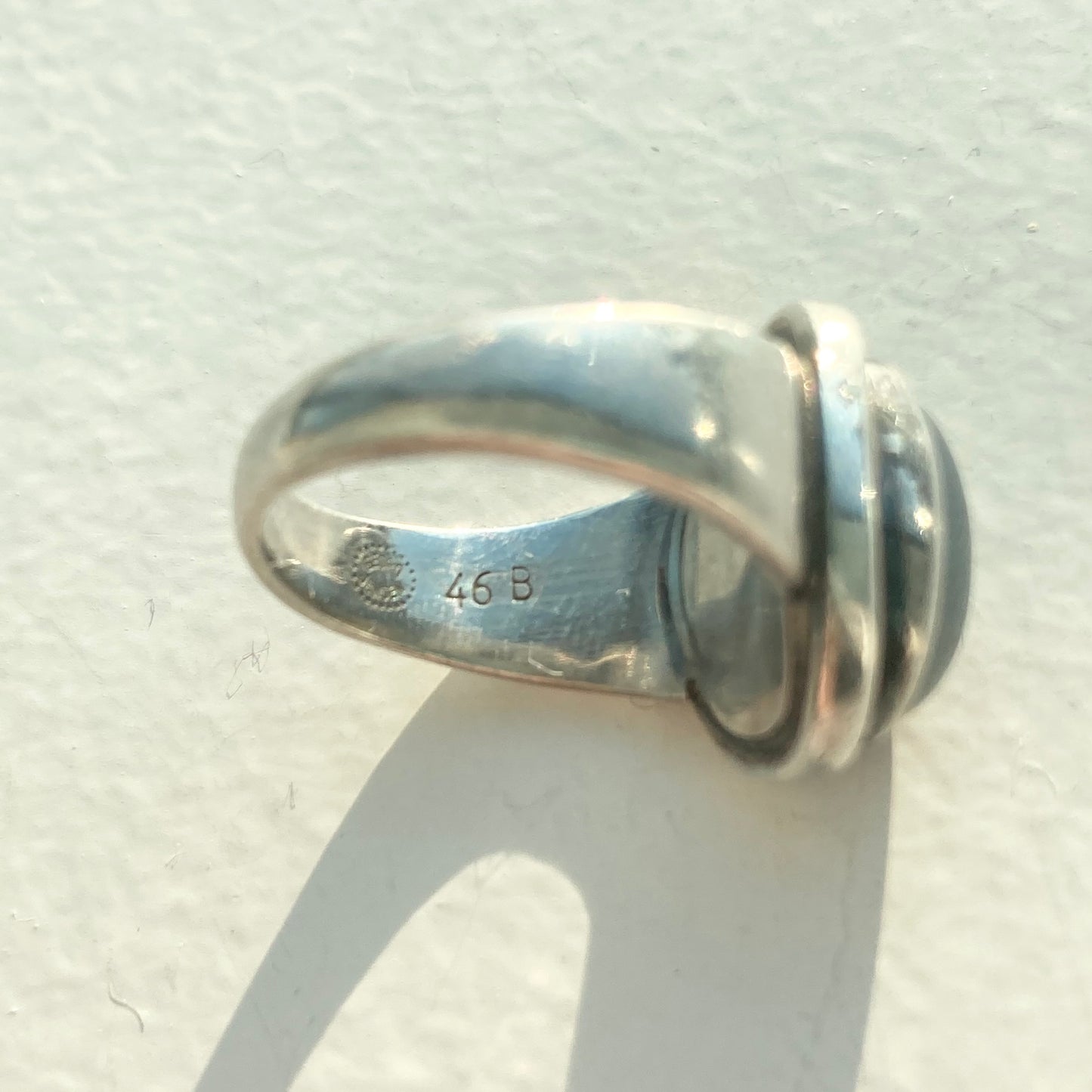 Georg Jensen Hematite Ring Denmark 46B SV925 #12