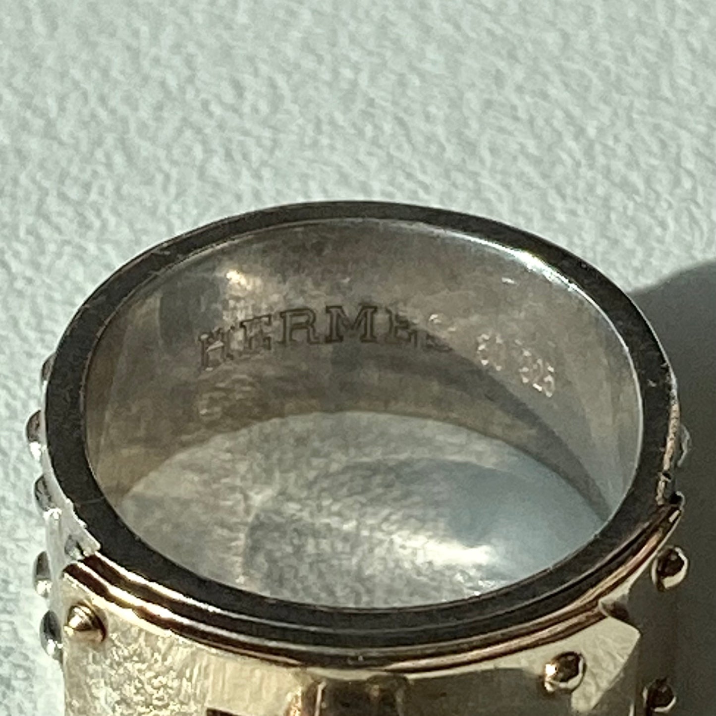 Hermès Kelly ring vintage SV925 AU750